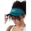 Sportkind Tennis, Padel, Running, Golf Sun Visor, Petrol green