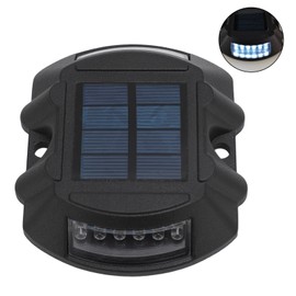 LED Solar Dock Light Ground Waterpoof Solar Powered Smart Sensing Garden Lights for Landscape Driveway 6V 1.8W Black White