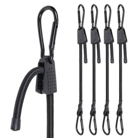 EXVITAL Adjustable Bungee Cords with Hook Elastic Carabiner Bungee Straps