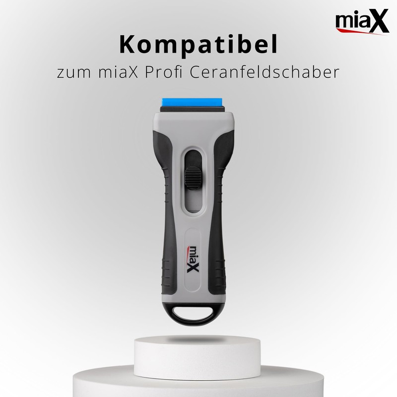 miaX Plastic Blades for Scrapers in Practical Dispenser Box -