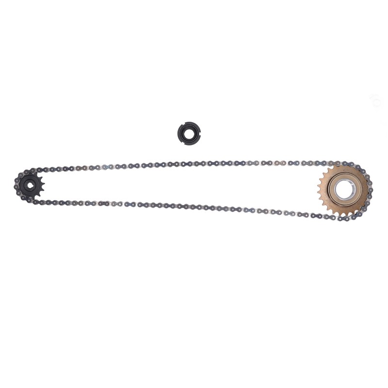 410 Chain Sprocket Kit Steel 114 Link Drive Chain with