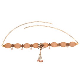 Efulgenz Indian Bollywood Crystal Kundan Waist Belt Belly Chain Kamarbandh Wedding Bridal Body Jewelry for Women