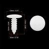X AUTOHAUX 40 Pcs 4.5mm Hole Dia Plastic Bolt Rivets