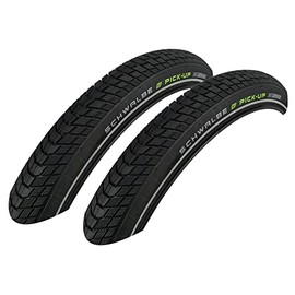 Schwalbe Pick Up 60-584 Clincher Super Defense Bicycle Tyres 27.5 x 2.35 Pack of 2