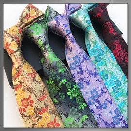 BUZZxSELECTION NT011 Men's Necktie Suit, Floral, Solid, Business, Casual, Stylish,