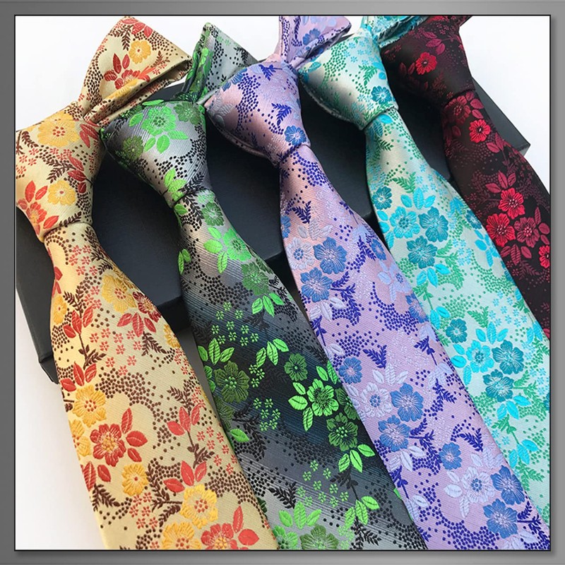 BUZZxSELECTION NT011 Men's Necktie Suit, Floral, Solid, Business, Casual, Stylish,
