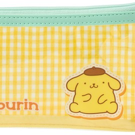 Sanrio 642444 Clear Pen Case, Pompompurin, PVC, Laminated Cotton, Recommended Ages: 3 years and up
