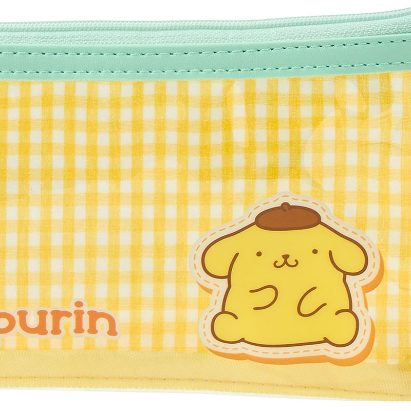 Sanrio 642444 Clear Pen Case, Pompompurin, PVC, Laminated Cotton, Recommended