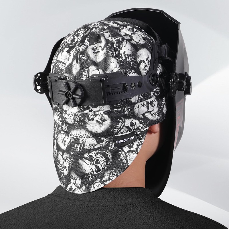 ARCCAPTAIN Reversible Welding Caps, 8 Panel Protective Welding Cap, 10