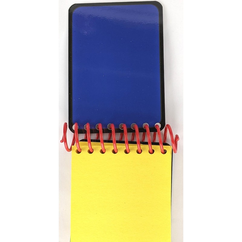 Handy Dandy Blue Striped Notebook - Handcrafted