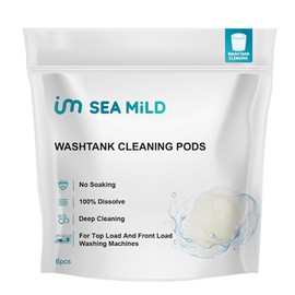 Washtank Cleaning Pods, Washing Machine Cleaner Capsule, Washer tub, Washing machine drum Eco Friendly, Biodegradable, Deep Cleaning, Deodorizes, Refreshes, Removes scale and Protects