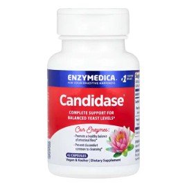 Enzymedica Candidase 42 Cápsulas Veganas Sin Gluten Sabor Sin Sabor