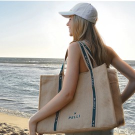 Pelli Tamarama Deluxe Tote - Jute Weave Cork Lining
