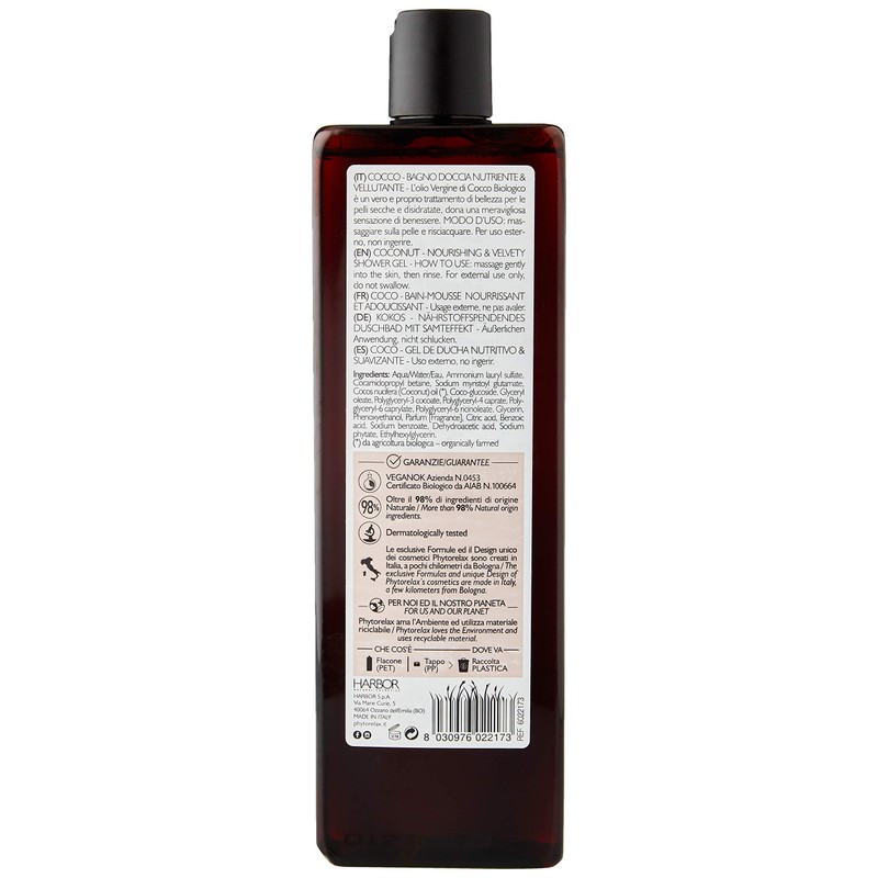 Phytorelax Laboratories Cocco Vegan & Organic - Shower - Nutrie