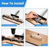 Fingwerk 14-Piece Cabinet Hardware Jig Tool Set, Aluminum Alloy Cabinet