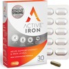 Active Iron Supplement | 30 Iron Capsules | Non- Constipating | Fights Tiredness & Fatigue | Clinically Proven to Increase Iron Levels
