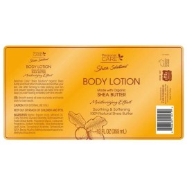 Shea Solutions Natural Shea Butter Body Lotion Soothes & Softens Skin 12 oz NEW