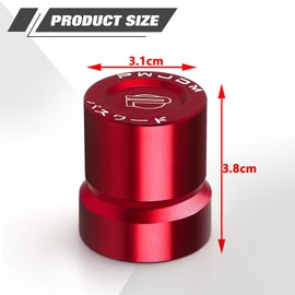 x xotic tech Red Aluminum Car VTEC Solenoid Valve Protection Cover Cap + Fender Bumper Washer Engine Bolt Bay Dress Up Kit, Compatible with Honda B/D/H-Series Accord, Civic or Acura Integra