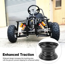 Rad Felge Reifen Direkt, 145/70-6 Go Kart ATV Felge, 6 Zoll 3 Loch Aluminiumlegierung für Quad Dirt Bike Ride