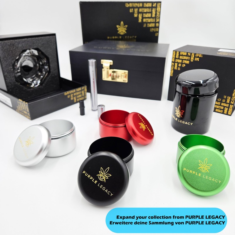 PURPLE LEGACY Premium Container Made of Aluminium Tin, Waterproof, Airtight,