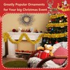 TAZZOR 12 m Tinsel Christmas Tree Gold Christmas Tree Garland