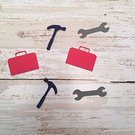 1in Tool Confetti Set, Tool Box Confetti, Hammer Confetti, Wrench Confetti, Tool Decorations, Tool Party Supplies, Table Scatter, Tool Cut Outs