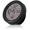 Kienzle Thermal Hygrometer Round with Temperature and Humidity Display, Time,