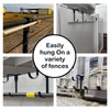 Double Hooks, Adjustable Thickened Panel Rustproof Fence Hooks Metal for