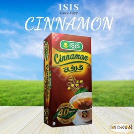 bonballoon 1 Pack Isis Cinnamon Tea Bag Premium Natural Drink Herbal Chai Egyptian Arab Egypt Tea Flower Herbals Herb Spice Herbs No Gmo No Additives Kosher Halal (20 Tea Bags) قرفه ايزيس حلال