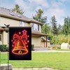 Saoplasa Christmas Garden Flag 12x18 Inch Double Sided Neon Bell