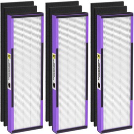 3 Pack FLT4850PT True H13 HEPA Replacement Filter B Pet, Compatible with G-Guardian AC4825, AC4820, AC4850, AC4870, CDAP4500, AC4900, AC4300, AP2200, 3 HEPA & 6 Activated Carbon Pre-Filters.