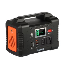 FlashFish 200W Portable Power Station 40800mAh Solar Generator for Outdoor Q9D6