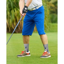 Shyyween 3 Pairs Funny Golf Socks Gift for Men Novelty Angry Golfer Hilarious Cotton Golf Crew Socks for Father's Day Christmas Golfing Gift