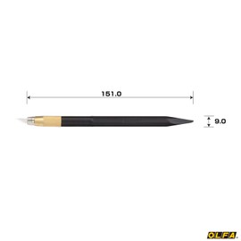 オルファ(OLFA) デザイナーズナイフ ブラック(文具専用) 216BSBK
