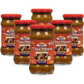 Rani Tikka Masala Cooking Spice Paste 10.5oz (300g) Glass Jar, Pack of 5+1 FREE ~ No Colors | All Natural | NON-GMO | Kosher | Vegan | Gluten Free | Indian Origin