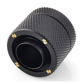 Bitspower BP-MBCPF-CC6 - Premium G1/4" Black Matte High Flow 7/16" ID (5/8" OD) Compression Fitting