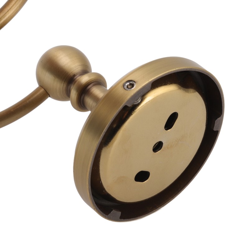 Hair Dryer Holder Antique Brass Hair Care Tools Holder Wall