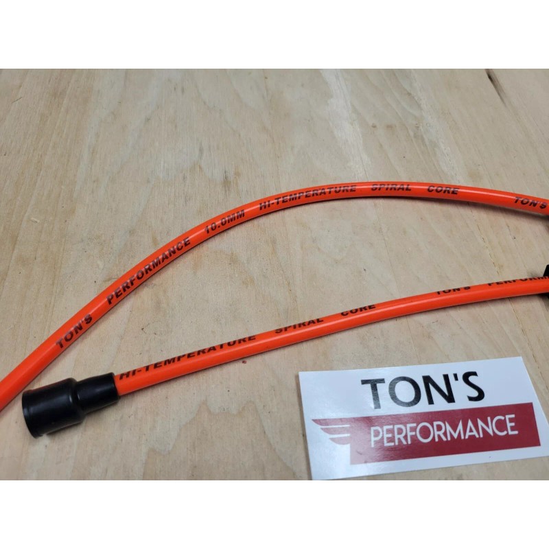 Ton's Performance 10mm Orange Spark plug wires for 2008+ Victory