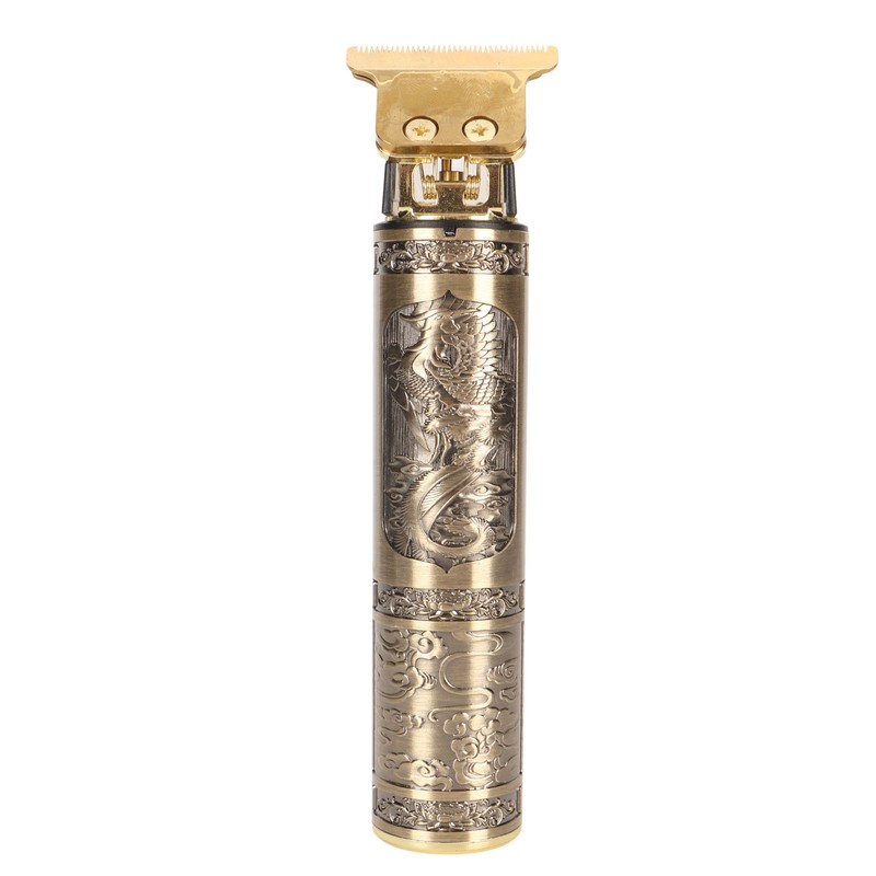 Electric Hair Cutter Engraved Dragon Patterned Haircut Clipper Machine Compact