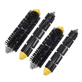 Garbage fighter Replacement Parts for iRobot Roomba 600 Series 690 980 670 660 651 650 630 614 595 585 564 552, 2 Pairs Bristle and Flexible Beater Brush, Vacuum Cleaner Kit
