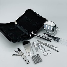 HEXEH Nail Clippers Kit Men's Manicure Tool car Business Manicure Nose Hair Bottle Opener Toothbrush Manicure Shave Set Manicure Set