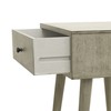 Decor Therapy Mid Century 1-Drawer Wood Side Table, Restoration Grey