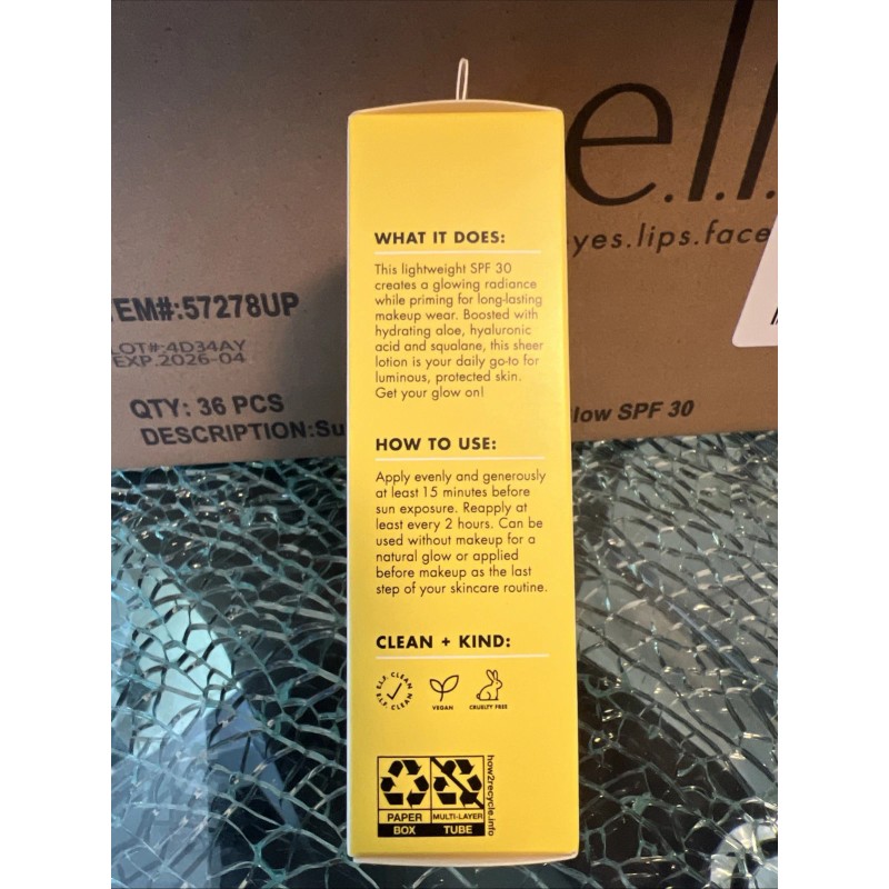 e.l.f. Skin Suntouchable Whoa Glow Sunlight Sunscreen SPF 30 1.7oz