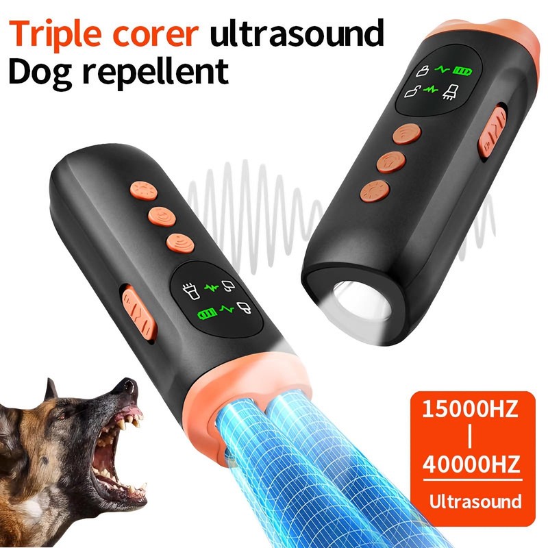 2025 Dog Bark Deterrent,Rechargeable Sonic Dog Repeller,Safe 25KHz Sonic Frequency
