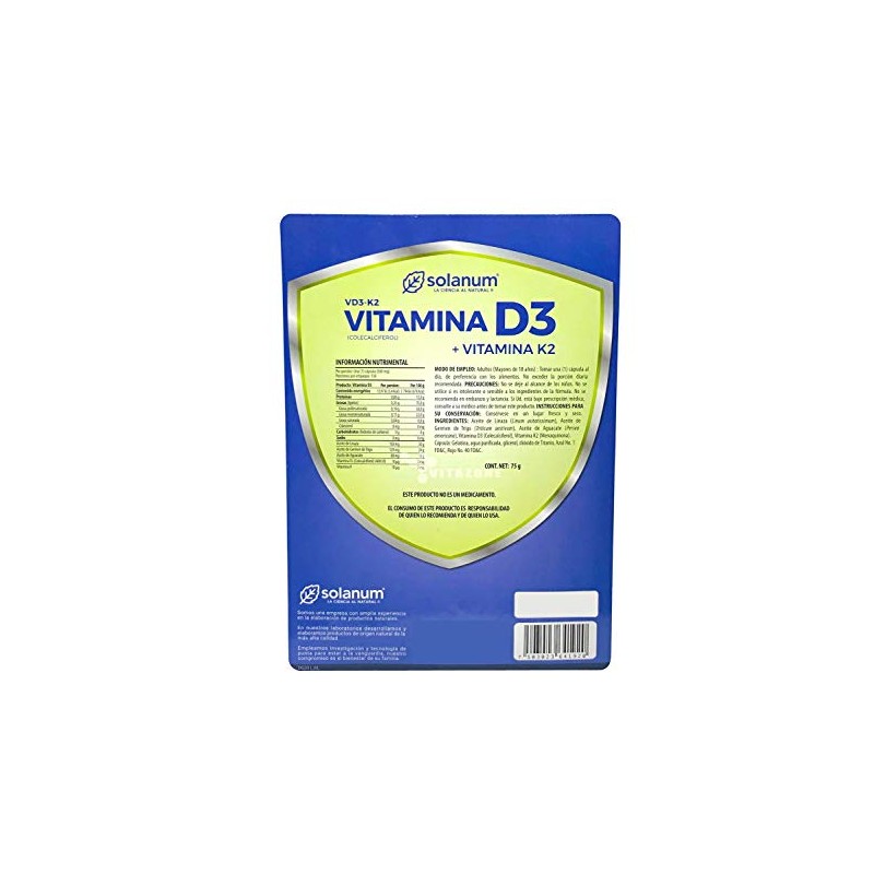Solanum - Solanum Vitamina D3 Y Vitamina K2 Solanum -