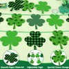5PCS St Patricks Day Decorations, Paper St.Patrick's Day Banner, Plaid