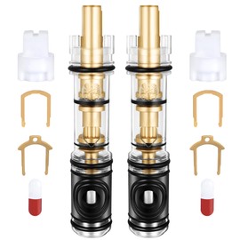 Fluronic 2 Pack 1225 Replacement Cartridge Compatible with Moen Single Handle Faucet/Showers, Dual Seal 1225/1225B Shower Cartridge Replacement Fits Bathroom Shower and Kitchen Sink Faucet Cartridge