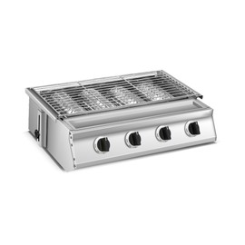 PERFORNI Premium 4 Burner Tabletop Gas Grill,Steel Steel Surface, Multifunctional for Outdoor Grilling, Professional and Eco-Friendly(GG-X4G)
