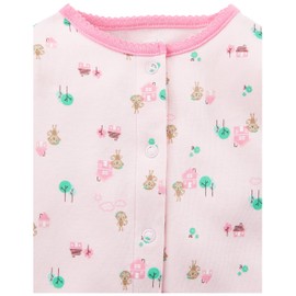 Simple Joys by Carter's Baby Girls’ 2-Pack Cotton Footed Sleep and Play Onesie