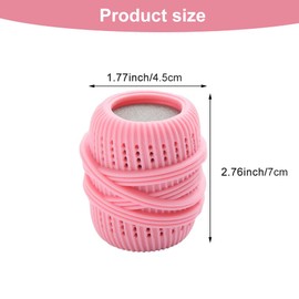 3pcs TPE Sponge Laundry Balls,Washer‑Use Anti‑Tangle for Hair & Debris